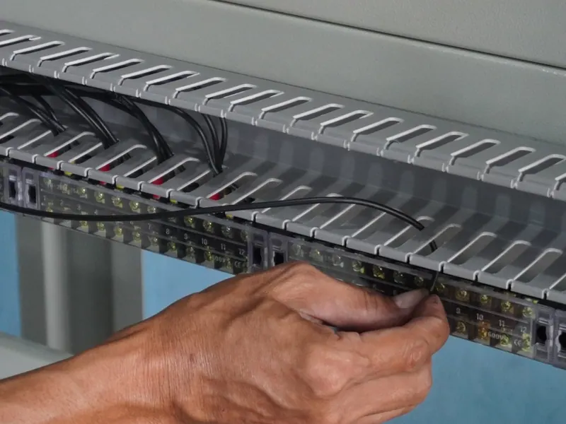 Penarikan kabel pada panel